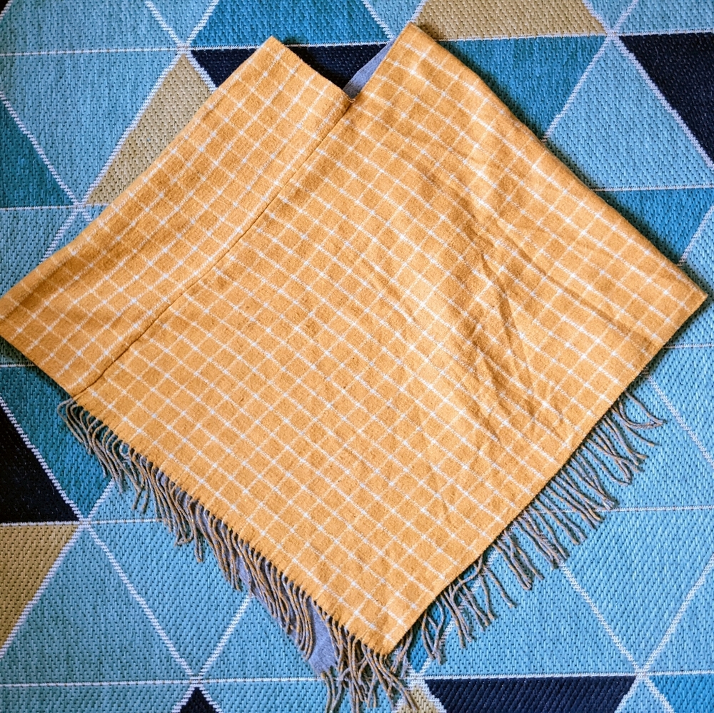 Golden Yellow Poncho (One size but fits small)
